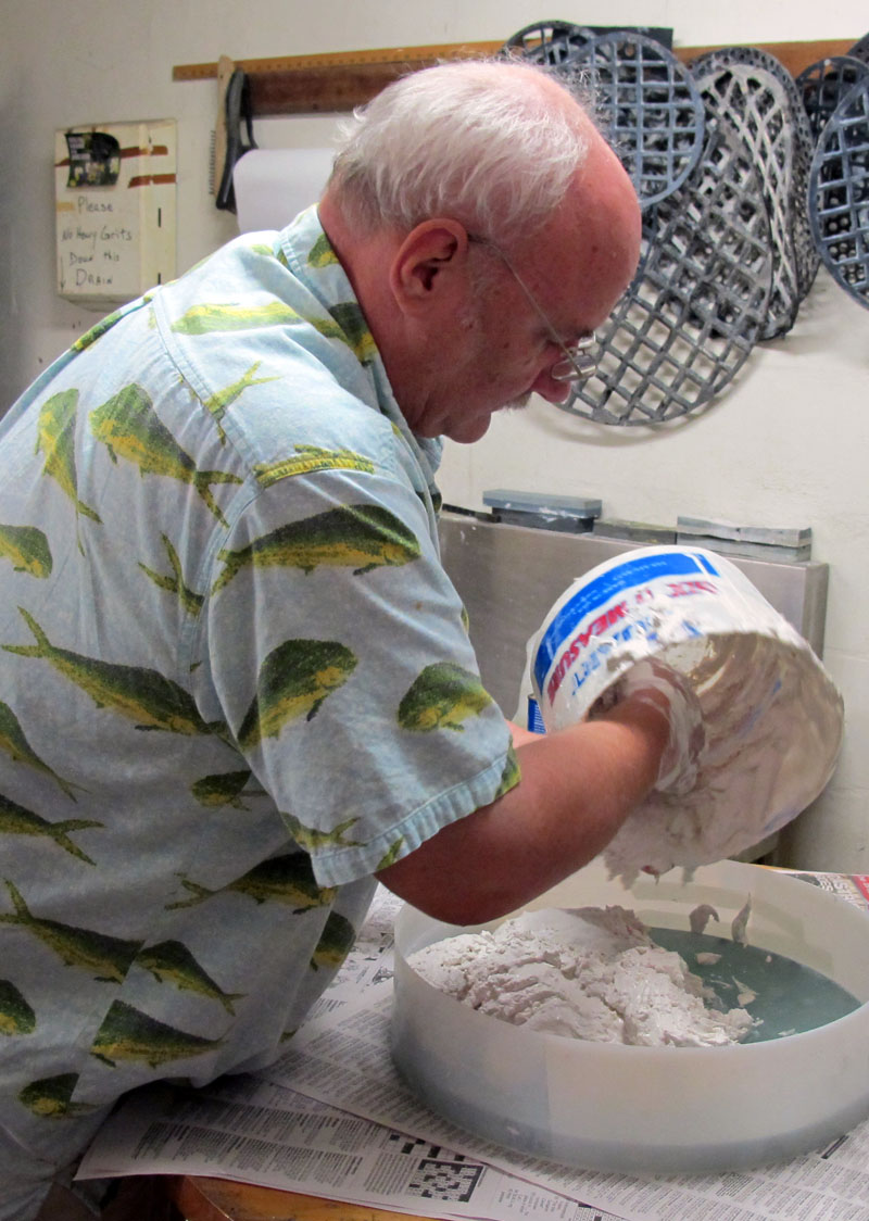 Pouring the Hydrostone